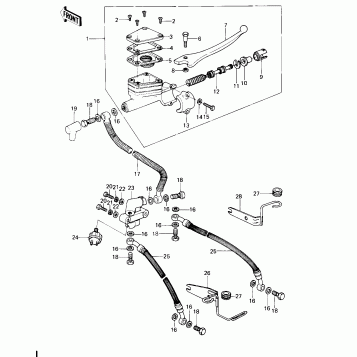 FRONT MASTER CYLINDER (KZ650-C2/C3)