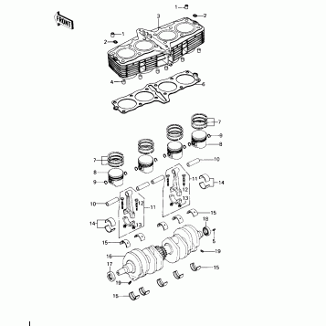 CYLINDER/PISTONS/CRANKSHAFT