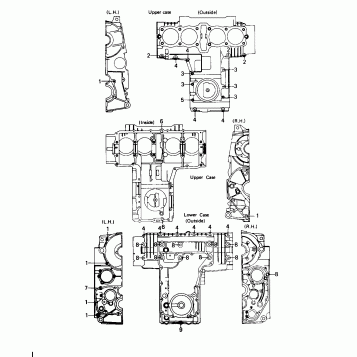 CRANKCASE BOLT & STUD PATTERN