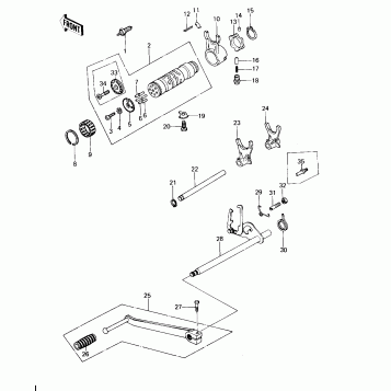 GEAR CHANGE MECHANISM
