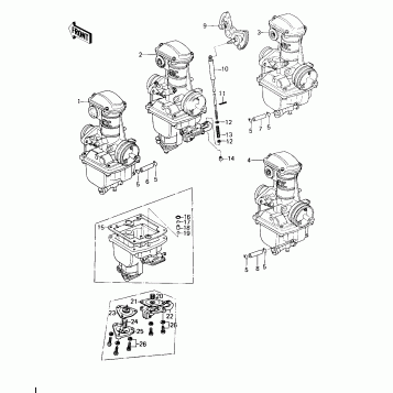 CARBURETORS/ACCELERATOR PUMP (USA) (KZ65
