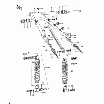 SWING ARM/SHOCK ABSORBERS