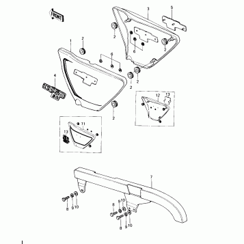 SIDE COVERS/CHAIN COVER