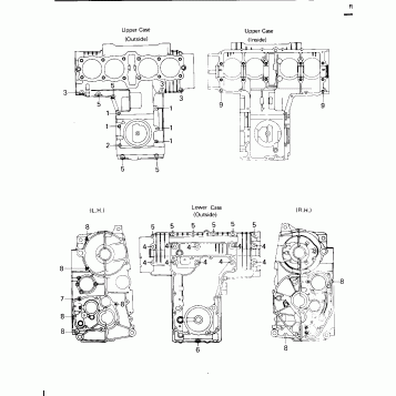 CRANKCASE BOLT & STUD PATTERN
