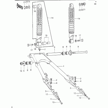 SWING ARM/SHOCK ABSORBERS