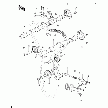 CAMSHAFTS/CHAIN/TENSIONER