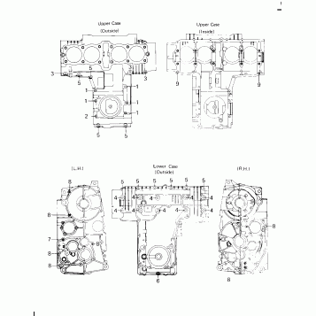 CRANKCASE BOLT & STUD PATTERN