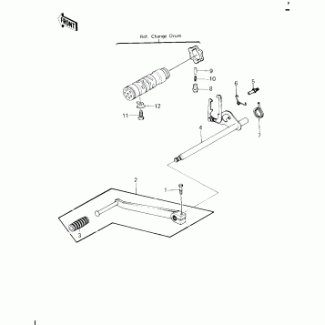 GEAR CHANGE MECHANISM