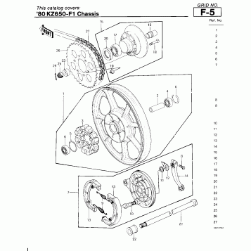 REAR WHEEL/HUB/BRAKE/CHAIN