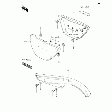 SIDE COVERS/CHAIN COVER