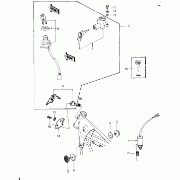 IGNITION SWITCH/LOCKS/REFLECTORS