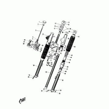 FRONT FORK (W2TT) (-F/NO.6868)