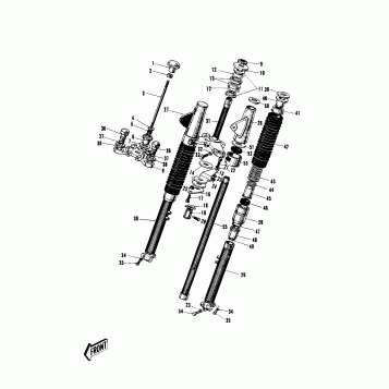 FRONT FORK (W1SS/W2SS/W2TT) (F/NO.6869-)