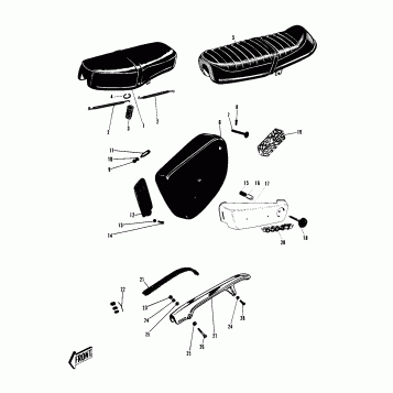 SEAT/SIDE COVER/CHAIN COVER/CHAIN