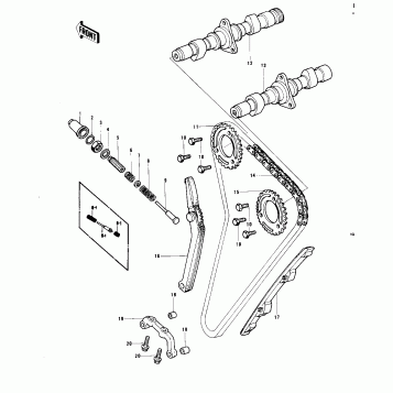 CAMSHAFTS/CHAIN/TENSIONER