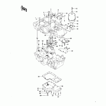 CRANKCASE/BREATHER COVER/OIL PAN