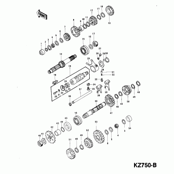 TRANSMISSION (KZ750-B1/B2)
