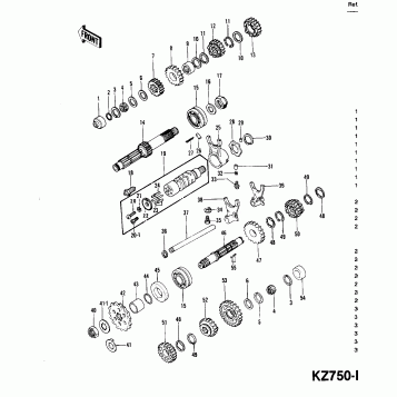 TRANSMISSION (KZ750-B3/B4)