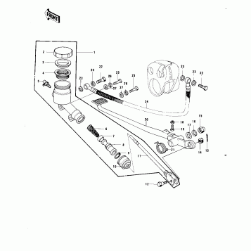 REAR MASTER CYLINDER/BRAKE PEDAL