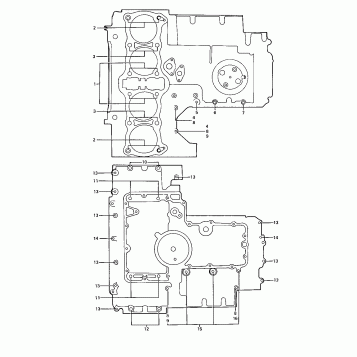 CRANKCASE BOLT & STUD PATTERN
