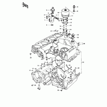 CRANKCASE/BREATHER COVER ('77-'78 B1/B2)