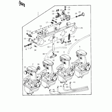 CARBURETOR ASSY (KZ1000-B2)
