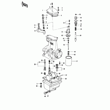 CARBURETOR PARTS (KZ1000-B2)