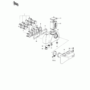 AIR CLEANER ('77-'78 B1/B2)