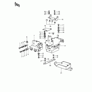 BATTERY CASE/TOOL CASE ('77-'78 B1/B2)