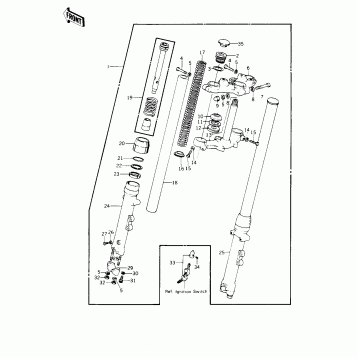 FRONT FORK ('77-'78 B1/B2)