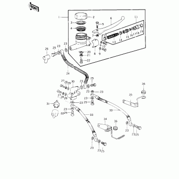 FRONT MASTER CYLINDER (KZ1000-B1)