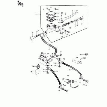 FRONT MASTER CYLINDER (KZ1000-B2)
