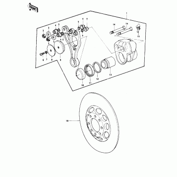 REAR BRAKE ('77-'78 B1/B2)