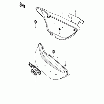 SIDE COVERS (KZ1000-B1)