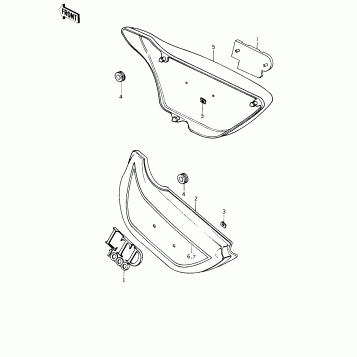 SIDE COVERS (KZ1000-B2)