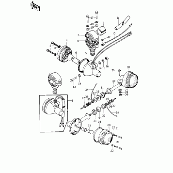 TURN SIGNALS ('77-'78 B1/B2)