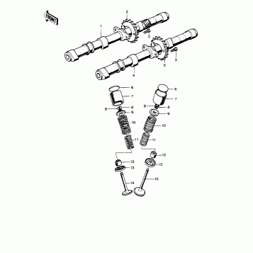 CAMSHAFTS/VALVES ('79-'80 B3/B4)