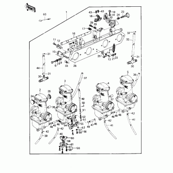 CARBURETOR ASSY (KZ1000-B3)