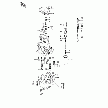 CARBURETOR PARTS (KZ1000-B3)