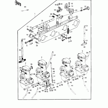 CARBURETOR ASSY (KZ1000-B4)