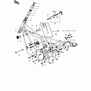 FRAME/FRAME FITTINGS ('79-'80 B3/B4)