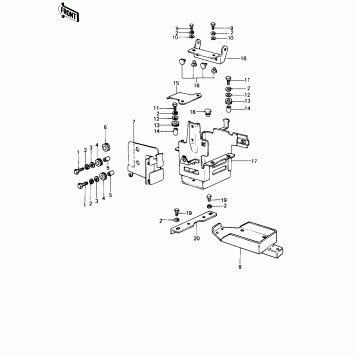 BATTERY CASE/TOOL CASE (KZ1000-B3)