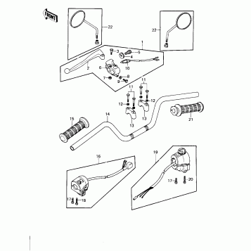 HANDLEBAR ('79-'80 B3/B4)
