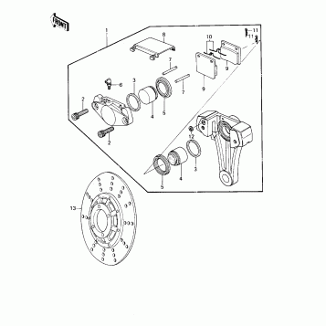 REAR BRAKE ('79-'80 B3/B4)