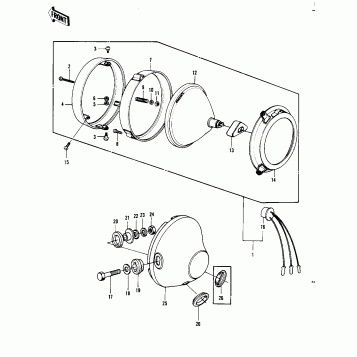 HEADLIGHT (KZ1000-B3)