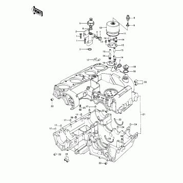 CRANKCASE/BREATHER COVER ('78 C1/C1A)