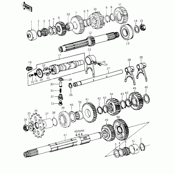 TRANSMISSION/CHANGE DRUM ('78 C1/C1A)