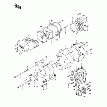 ENGINE COVERS ('78 C1/C1A)