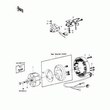 GENERATOR/REGULATOR ('78 C1/C1A)
