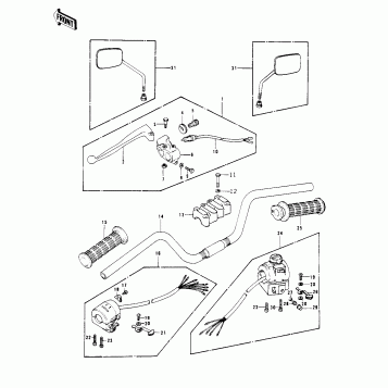 HANDLEBAR ('78 C1/C1A)